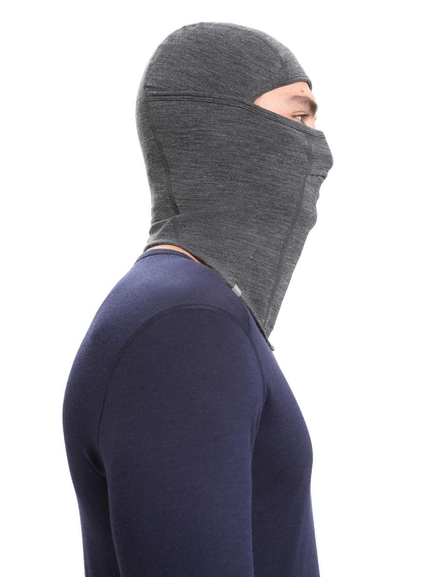 Icebreaker Unisex Merino Apex Balaclava Miesten Panta Mustat Harmaat | FI 1081QMAZ